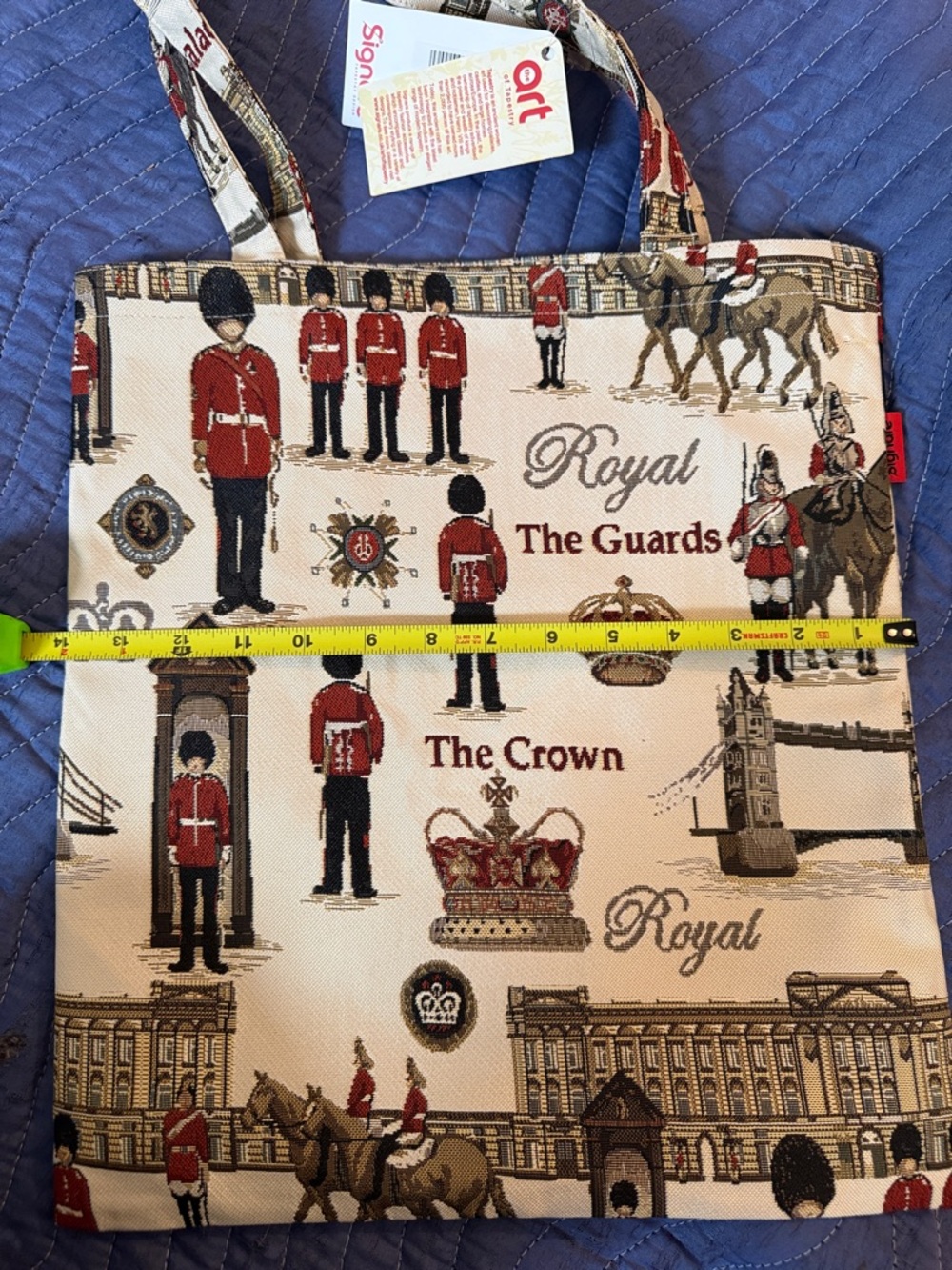 Signare Cream 'The Palace' Printed Tote and Mini Bag Set - Picture 2 of 7